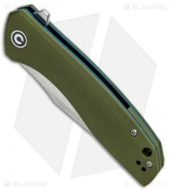 Civivi Knives Shop -Civivi Knives Shop CIVIVI Baklash Flipper LL OD Green G 10 Satin C801A BHQ 87964 jr spine 2